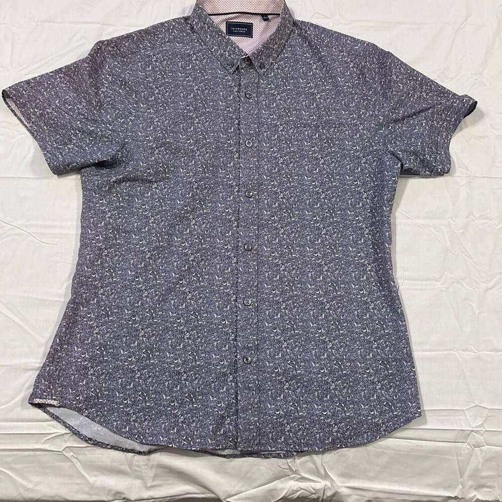 7Diamonds Mercer Floral 4-Way Stretch Short Sleeve Button-Up Shirt